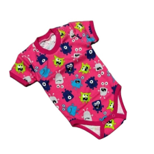 Bomer Rövid ujjú Body - Rózsaszín Szörnyecskés -74 kombidressz, body