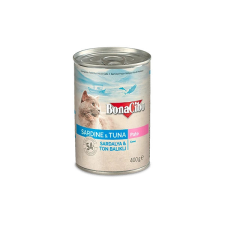BonaCibo Bonacibo Canned Cats Foods Sardine & Tuna 400 g macskaeledel