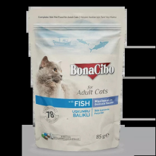 BONACIBO POUCH - WET ADULT CAT FOOD - MACKAREL 12x85g macskaeledel