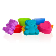 Bonbon forma szilikon 8db szív-maci-trapéz-kör sütés és főzés