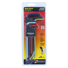 Bondhus Imbuszkulcs készlet hosszú, gömbv. 1.5-10 mm színkódolt - BLX9MCG Bondhus imbuszkulcs