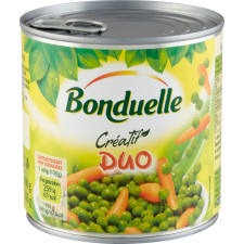 Bonduelle creatif duo zöldborsó-bébirépa 400 g konzerv