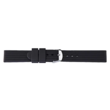 Bonflair fekete szilikon óraszíj - 20 mm óraszíj