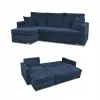  Bonito Sarokkanapé Ágy Funkcióval Family Furniture Sötétkék Kordbársony
