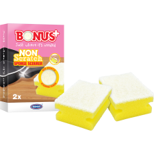 Bonus Bonus karcmentes közepes mosogatószivacs 2db-os (Karton - 32 csg) takarító és háztartási eszköz