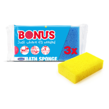 Bonus Fürdőszivacs 3 db/csomag, B057Bonus tisztító- és takarítószer, higiénia
