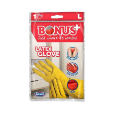  Bonus gumikesztyű háztartási &quot;L&quot; (10 pár/gyűjtő, 200 pár/karton) védőkesztyű