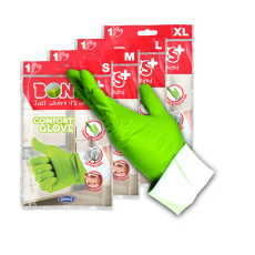 Bonus Gumikesztyű L háztartási Bonus+ Komfort zöld_B971