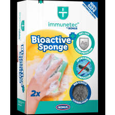 Bonus Immunetec by Bonus antimikrobiális karcmentes mosogatószivacs 2db-os tisztító- és takarítószer, higiénia