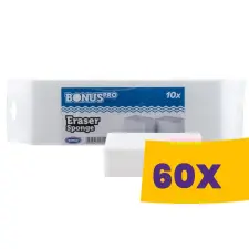 Bonus Melamin radírszivacs 10db-os (Karton - 60 csomag) takarító és háztartási eszköz