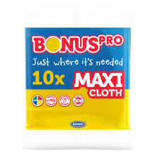 Bonus PRO MAXI univerzális törlőkendő 38x40cm Sárga 10db takarító és háztartási eszköz