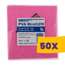 Bonus PRO PVA MicroCLOTH törlőkendő piros (Karton - 50 csomag) takarító és háztartási eszköz