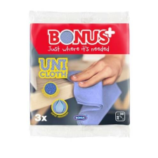 Bonus Törlőkendő, univerzális, 3 db BONUS "Uni Cloth" tisztító- és takarítószer, higiénia
