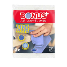 Bonus Törlőkendő, univerzális, 3 db BONUS Uni Cloth (KHT492) takarító és háztartási eszköz