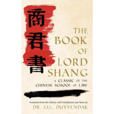 Book of Lord Shang – J J L Duyvendak idegen nyelvű könyv