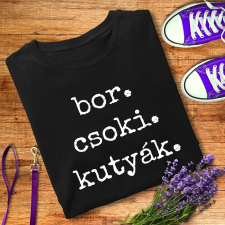 Bor, csoki, kutyák - női póló női póló