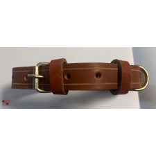 Bőr kutyanyakörv Világos barna kicsi 47 cm nyakörv, póráz, hám kutyáknak