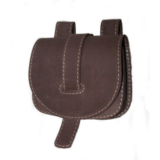 Bőr tarsoly övtáska, barna