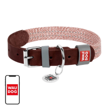  Bőrből és újrahasznosított anyagból készült kutya nyakörv QR kóddal nyakörv, póráz, hám kutyáknak