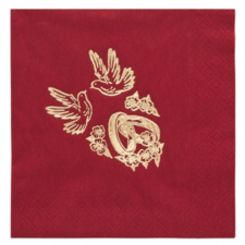  Bordó szalvéta asztalterítő és szalvéta