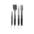 Boretti Grill eszköz készlet BBA80, 4 darabos, a készlet tartalma fogó, spatula, villa, halcsontozó fogó, rozsdamentes acél, szilikon fogantyú, akasztható hurok, szürke színben