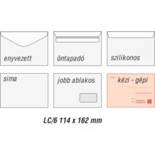 Boríték LC6 114x162 mm öntapadó bélésnyomott boríték