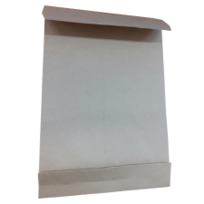 Boríték TB/4 szilikonos redős talpas kraft barna 5 cm talp boríték