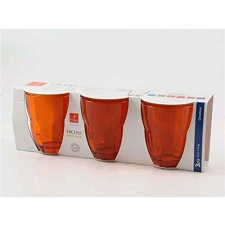 Bormioli Rocco Ercole Arancio üdítős-vizes pohár, narancs, 3 db, 23 cl üdítős pohár