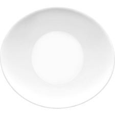 Bormioli Rocco Ovális sekély tányér, Bormioli Rocco Prometeo 21,8x19,4 cm tányér és evőeszköz