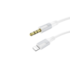 Borofone BL19 AUX (LIGHTNING/JACK) KÁBEL 1 MÉTER FEHÉR kábel és adapter