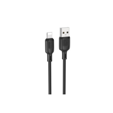 Borofone BX113 LENNY LIGHTNING KÁBEL 2.4A 2 MÉTER FEKETE kábel és adapter