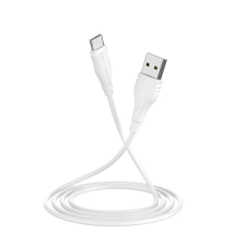 Borofone BX18 Micro-USB töltőkábel fehér 3m (BX18MICRO) kábel és adapter