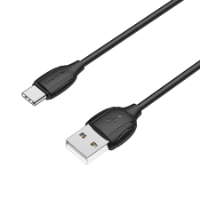 Borofone BX19-type c USB apa - USB-C apa Töltőkábel 1m - Fekete kábel és adapter