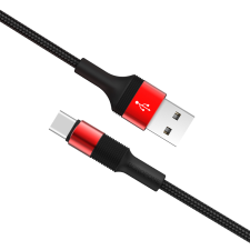 Borofone BX21 USB-A apa - USB-C apa 3.0 Adat és töltő kábel - Fekete (1m) kábel és adapter