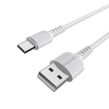 Borofone X16 USB-A apa - USB-C apa Adat és töltő kábel - Fehér (1m) (BX16UWH) kábel és adapter