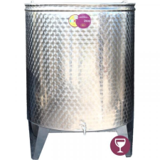  Bortartály Panka inox 500L 3 csap, kúpos fenék borászati kellék