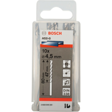 Bosch Ø 4,5 x 47/80mm HSS-G Hengeres Fémfúró 10db (2608595061) szerszám kiegészítő