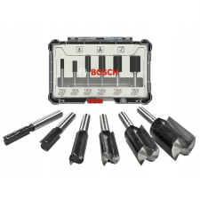 Bosch 6 részes 6mm marószár szett alakmaráshoz kofferben barkácsgép tartozék