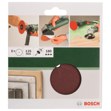 Bosch CSISZOLÓLAP 5DB D:125MM G:180 PAPÍR FÚRÓHOZ csiszolókorong és vágókorong