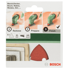 Bosch CSISZOLÓLAP 5DB D:93MM G:180 DELTACSISZOLÓHOZ csiszolókorong és vágókorong