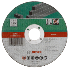 Bosch EGYENES VÁGÓTÁRCSA KŐHÖZ 115X2,5MM csiszolókorong és vágókorong