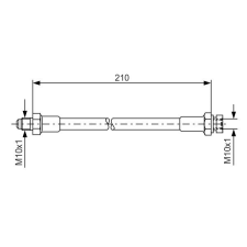Bosch fékcső BOSCH 1 987 476 327 autóalkatrész