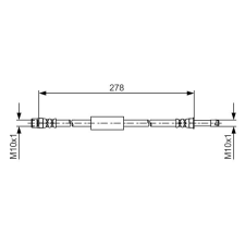 Bosch fékcső BOSCH 1 987 481 617 autóalkatrész