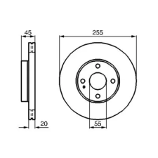 Bosch féktárcsa 0 986 478 996 autóalkatrész