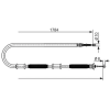 Bosch huzal, rögzítőfék 1 987 482 587
