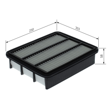 Bosch légszűrő BOSCH F 026 400 744 autóalkatrész