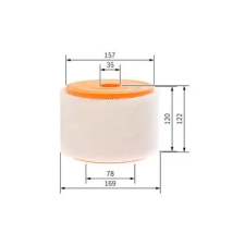 Bosch légszűrő F 026 400 289 autóalkatrész
