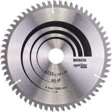 Bosch Optiline Fa Körfűrészlap Ø 216mm 60 fog (2608640642) fűrészlap