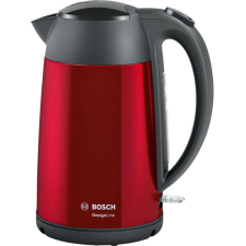 Bosch TWK3P424 DesignLine 1,7L-es piros-fekete vízforraló vízforraló és teáskanna