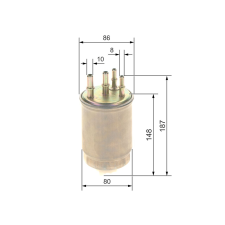 Bosch Üzemanyagszűrő BOSCH F 026 402 244 üzemanyagszűrő